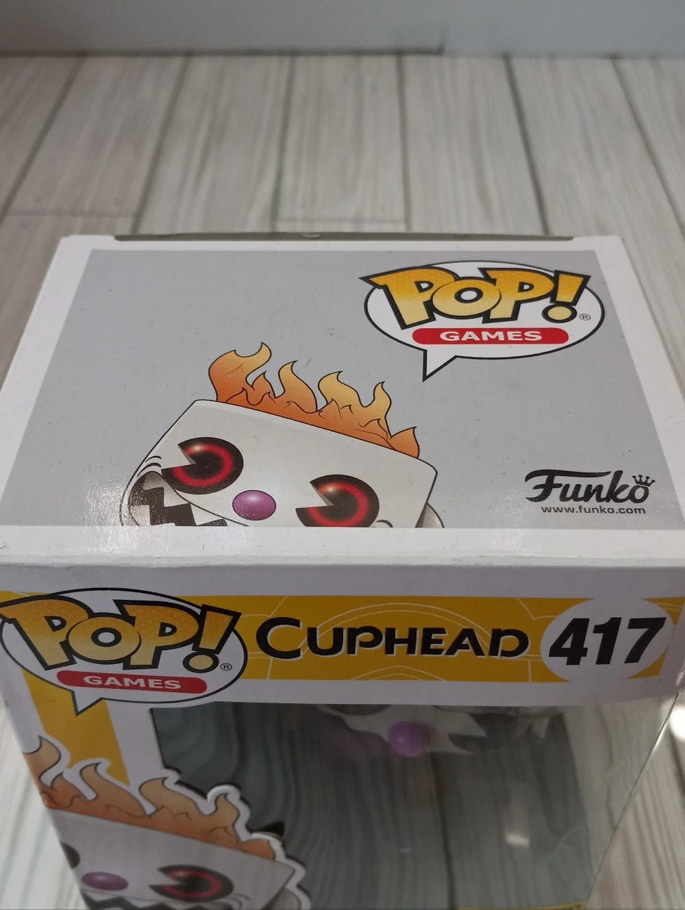 Funko Pop! Cuphead Evil Cuphead On Fire #417 Hot Topic Exclusive Vinyl Figure